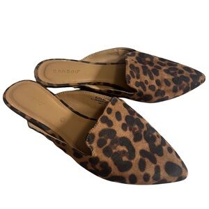 BAMBOO Leopard Print Mules